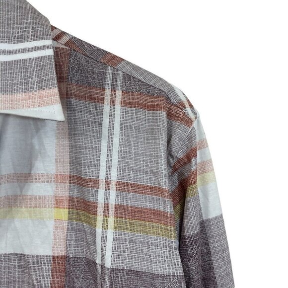 Scully Signature Soft Series Small Western Shirt Pearl Snap Front Plaid Mens - Picture 6 of 13